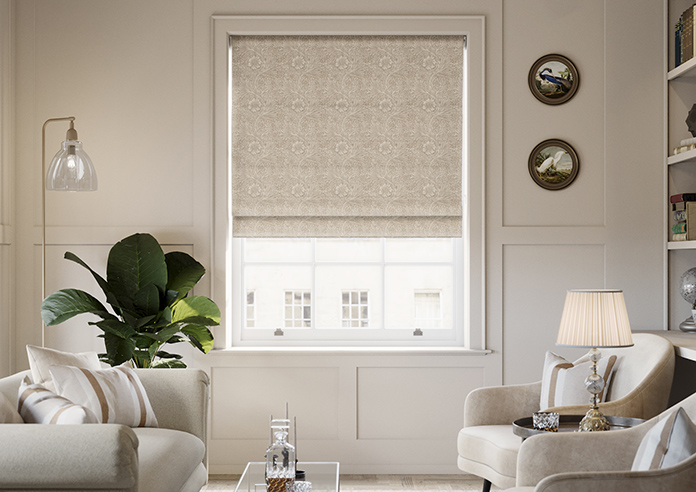 William Morris At Home Marigold, Woven Linen - Twist&Fit Roman Blind - Image 3